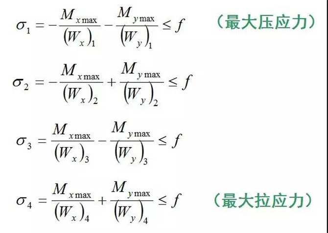 應(yīng)力計(jì)算公式